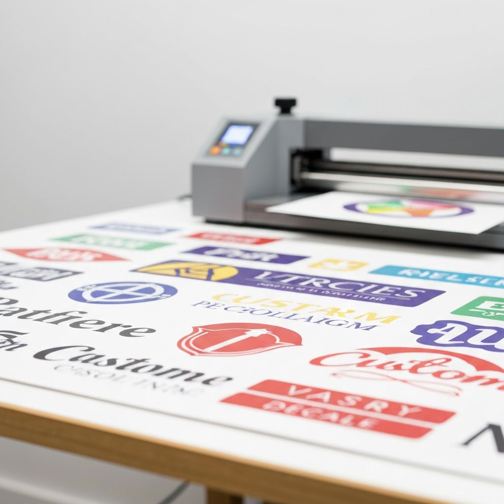 Custom vinyl decal design process